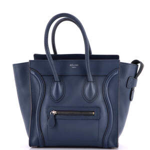 Celine Luggage Bag Grainy Leather Micro #248588C13B